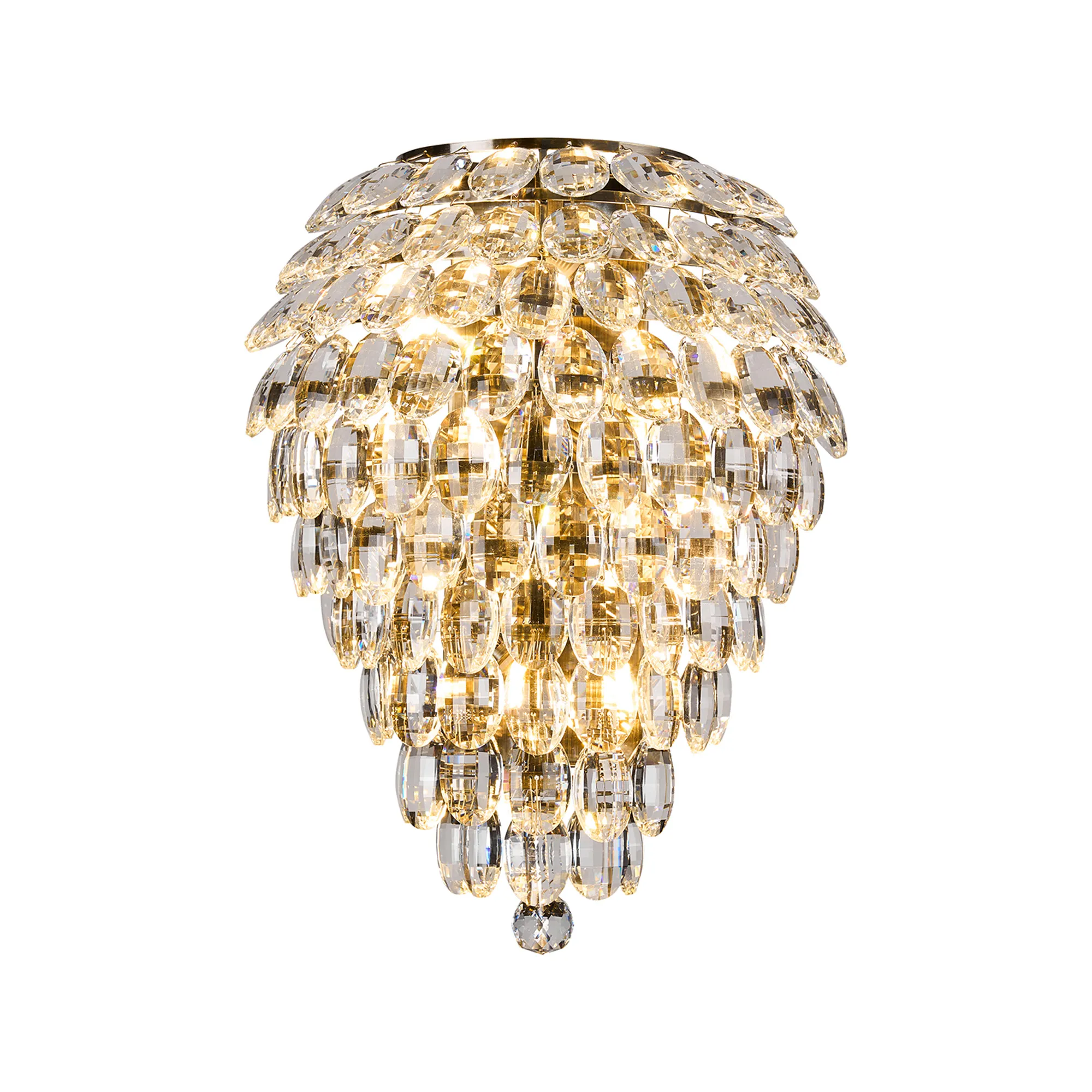 IL32911AB  Coniston Tall Wall Lamp 4 Light Antique Brass